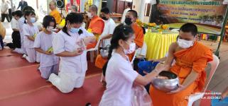 ทน.แม่สอด ร่วมพิธีเปิดโครงการเข้าค่ายอบรมคุณธรรม จริธรรม โรงเรียนเทศบาลวัดบุญญาวาส 