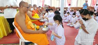 ทน.แม่สอด ร่วมพิธีเปิดโครงการเข้าค่ายอบรมคุณธรรม จริธรรม โรงเรียนเทศบาลวัดบุญญาวาส 