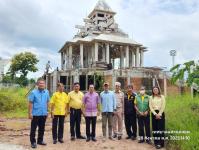 ทน.แม่สอด ลงพื้นที่ติดตามความคืบหน้างานก่อสร้างพระตำหนัก  สมเด็จพระนเรศวรมหาราช และศาลหลักเมือง