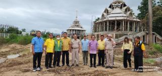 ทน.แม่สอด ลงพื้นที่ติดตามความคืบหน้างานก่อสร้างพระตำหนัก  สมเด็จพระนเรศวรมหาราช และศาลหลักเมือง