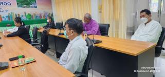ทน.แม่สอด จัดประชุมติดตามโครงการก่อสร้างระบบสาธารณูปโภคประจำปีงบประมาณ 2566