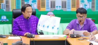 ทน.แม่สอด จัดประชุมติดตามโครงการก่อสร้างระบบสาธารณูปโภคประจำปีงบประมาณ 2566