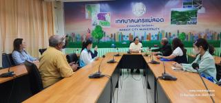 ทน.แม่สอด ต้อนรับนายแพทย์นพปฎล ศังขะฤกษ์ ผอ.โรงพยาบาลแม่สอด ราม พร้อมคณะ
