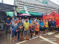 ทน.แม่สอด ดำเนินการฉีดล้างทำความสะอาดตลาดสดบ้านเหนือ