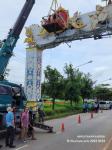 ทน.แม่สอด ลงพื้นที่ติดตามความเรียบร้อยการปรับปรุงซุ้มประตูเมืองเฉลิมพระเกียรติ เทศบาลนครแม่สอด