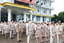ทน.แม่สอด จัดกิจกรรมเคารพธงชาติ เนื่องในวันพระราชทานธงชาติไทย