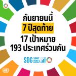 ประชาสัมพันธ์การขับเคลื่อนเป้าหมายการพัฒนาที่ยั่งยืน (Sustainable Development Goals: SDGs)