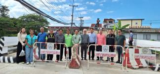 ทน.แม่สอด ร่วมเปิดใช้งานสะพานชุมชนร่วมแรง 