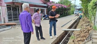 ทน.แม่สอด ลงพื้นที่ติดตามความคืบหน้าโครงการก่อสร้างรางระบายน้ำ ชุมชนอิสลาม