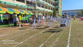 ทน.แม่สอด เข้าร่วมพิธีเปิดการแข่งขันกีฬาสีภายในโรงเรียนเทศบาลวัดมณีไพรสณฑ์ ประจำปีการศึกษา 2566