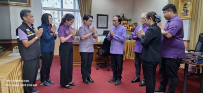 ทน.แม่สอด ต้อนรับคณะตัวแทนหน่วยงานและประธานชุมชน เพื่อสวัสดีปีใหม่         และขอคำอวยพรในวาระดิถีขึ้นปีใหม่ 2567