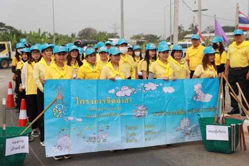 ทน.แม่สอด จัดกิจกรรมจิตอาสาปรับภูมิทัศน์เส้นทางเสด็จฯ ถนนทางหลวงชนบท 3050