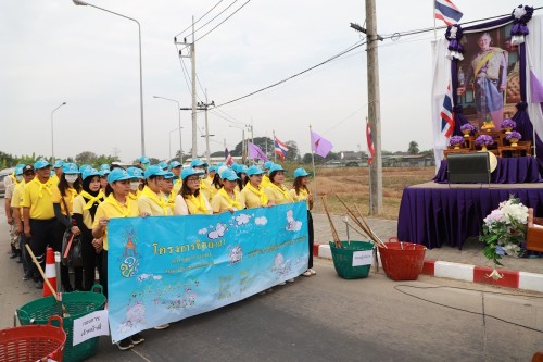 ทน.แม่สอด จัดกิจกรรมจิตอาสาปรับภูมิทัศน์เส้นทางเสด็จฯ ถนนทางหลวงชนบท 3050