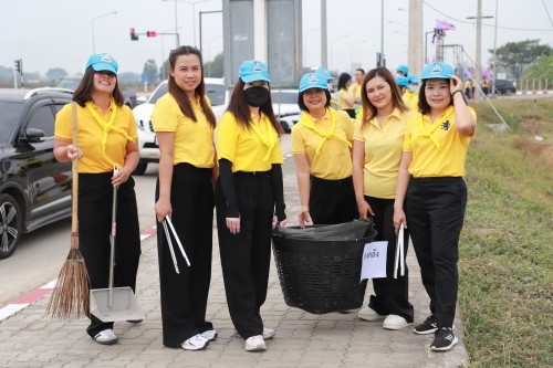 ทน.แม่สอด จัดกิจกรรมจิตอาสาปรับภูมิทัศน์เส้นทางเสด็จฯ ถนนทางหลวงชนบท 3050