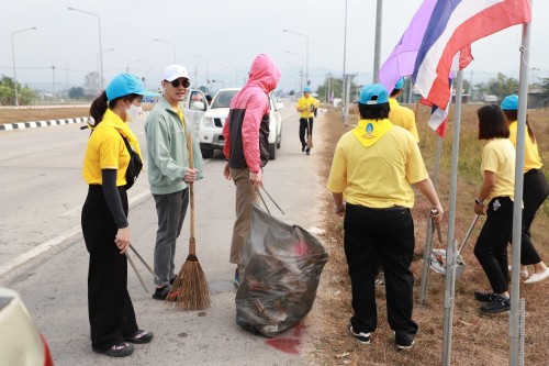 ทน.แม่สอด จัดกิจกรรมจิตอาสาปรับภูมิทัศน์เส้นทางเสด็จฯ ถนนทางหลวงชนบท 3050
