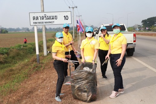 ทน.แม่สอด จัดกิจกรรมจิตอาสาปรับภูมิทัศน์เส้นทางเสด็จฯ ถนนทางหลวงชนบท 3050