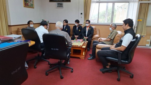 ทน.แม่สอด ต้อนรับคณะจากสำนักงานศูนย์ยุติธรรมจังหวัดตาก สาขาแม่สอด