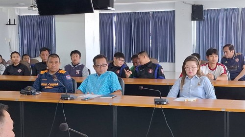 ทน.แม่สอด จัดประชุมฝ่ายป้องกันและบรรเทาสาธารณภัยฯ สำนักปลัด เทศบาลนครแม่สอด 
