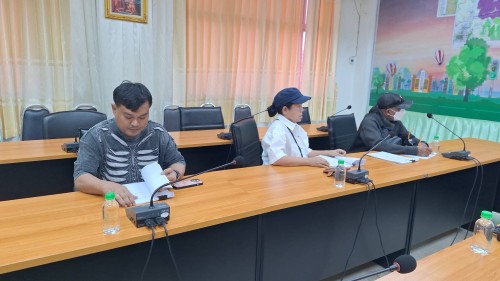ทน.แม่สอด จัดประชุมชี้แจงปรับเปลี่ยนรูปแบบการก่อสร้างคลองระบายน้ำสายที่ 1 