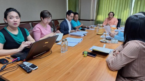 เทศบาลนครแม่สอด จัดประชุมซักซ้อมเตรียมการชี้แจงงบประมาณรายจ่ายประจำปีงบประมาณ พ.ศ.2567 ต่อคณะอนุกรรมาธิการด้านการปกครอง