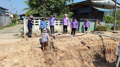 เทศบาลนครแม่สอด ลงพื้นที่ติดตามความคืบหน้า โครงการพัฒนาตามผังเมือง รวมเมืองแม่สอด อำเภอแม่สอด จังหวัดตาก