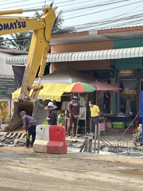 เทศบาลนครแม่สอด ลงพื้นที่ติดตามความคืบหน้า โครงการพัฒนา ตามผังเมือง รวมเมืองแม่สอด อำเภอแม่สอด จังหวัดตาก