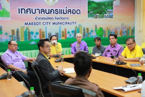 ทน.แม่สอด ร่วมประชุมกับบริษัท โทรคมนาคมแห่งชาติ จำกัด (มหาชน) และศูนย์บริการ NT แม่สอด 1
