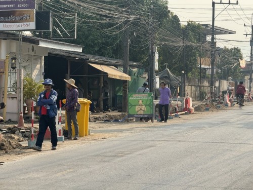 ทน.แม่สอด ลงพื้นที่ติดตามความคืบหน้า โครงการพัฒนาตามผังเมือง รวมเมืองแม่สอด อำเภอแม่สอด จังหวัดตาก