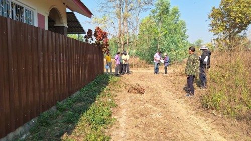 เทศบาลนครแม่สอด ลงพื้นที่สำรวจโครงการก่อสร้างถนนคอนกรีตเสริมเหล็ก ถนนสองแควใต้ 