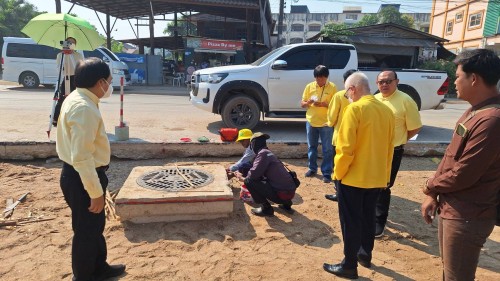 ทน.แม่สอด ลงพื้นที่ติดตามความคืบหน้า โครงการพัฒนาตามผังเมืองรวมเมืองแม่สอด อำเภอแม่สอด จังหวัดตาก