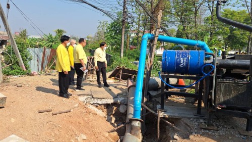 ทน.แม่สอด ลงพื้นที่ติดตามความคืบหน้า โครงการพัฒนาตามผังเมืองรวมเมืองแม่สอด อำเภอแม่สอด จังหวัดตาก