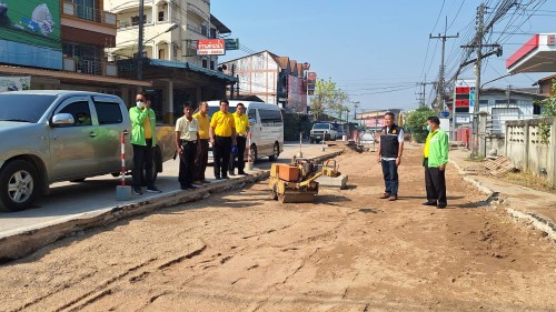ทน.แม่สอด ลงพื้นที่ติดตามความคืบหน้า โครงการพัฒนาตามผังเมืองรวมเมืองแม่สอด อำเภอแม่สอด จังหวัดตาก