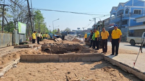 ทน.แม่สอด ลงพื้นที่ติดตามความคืบหน้า โครงการพัฒนาตามผังเมืองรวมเมืองแม่สอด อำเภอแม่สอด จังหวัดตาก