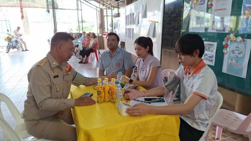 เทศบาลนครแม่สอด ร่วมกิจกรรมสร้างเสริมสุขภาพชมรมผู้สูงอายุ ประจำเดือนมีนาคม 2567 ชุมชนสักทอง