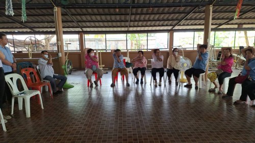 เทศบาลนครแม่สอด ร่วมกิจกรรมสร้างเสริมสุขภาพชมรมผู้สูงอายุ ประจำเดือนมีนาคม 2567 ชุมชนสักทอง