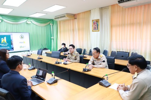 เทศบาลนครแม่สอด ต้อนรับคณะจากสำนักงานส่งเสริมเศรษฐกิจดิจิทัล สาขาภาคเหนือตอนล่าง