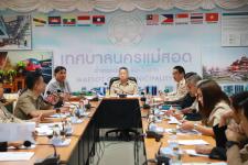 เทศบาลนครแม่สอด จัดการประชุมคณะทำงานขับเคลื่อนเขตพัฒนาเศรษฐกิจพิเศษตาก ระดับตำบล 14 ตำบล