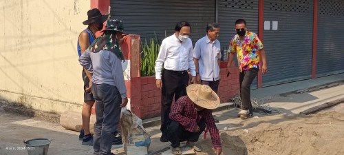 ทน.แม่สอด ลงพื้นที่ติดตามความคืบหน้า โครงการพัฒนาตามผังเมืองรวมเมืองแม่สอด อำเภอแม่สอด จังหวัดตาก