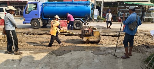 ทน.แม่สอด ลงพื้นที่ติดตามความคืบหน้า โครงการพัฒนาตามผังเมืองรวมเมืองแม่สอด อำเภอแม่สอด จังหวัดตาก