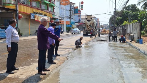 ทน.แม่สอด ลงพื้นที่ติดตามความคืบหน้า โครงการพัฒนาตามผังเมืองรวม  เมืองแม่สอด อำเภอแม่สอด จังหวัดตาก