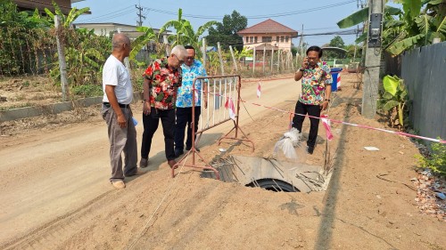 ทน.แม่สอด ลงพื้นที่ติดตามความคืบหน้า โครงการพัฒนาตามผังเมืองรวมเมืองแม่สอด อำเภอแม่สอด จังหวัดตาก