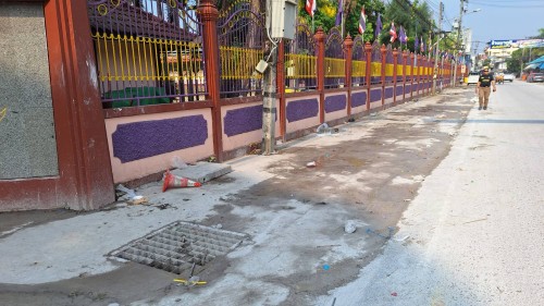 เทศบาลนครแม่สอด ดำเนินการทำความสะอาดหลังเทศกาลสงกรานต์