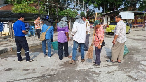 เทศบาลนครแม่สอด ดำเนินการทำความสะอาดหลังเทศกาลสงกรานต์