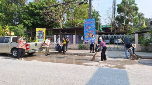เทศบาลนครแม่สอด ดำเนินการทำความสะอาดหลังเทศกาลสงกรานต์