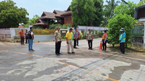 ทน.แม่สอด ลงพื้นที่ติดตามความคืบหน้า โครงการพัฒนาตามผังเมืองรวมเมืองแม่สอด อำเภอแม่สอด จังหวัดตาก