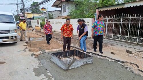 ทน.แม่สอด ลงพื้นที่ติดตามความคืบหน้า โครงการพัฒนาตามผังเมืองรวมเมืองแม่สอด อำเภอแม่สอด จังหวัดตาก