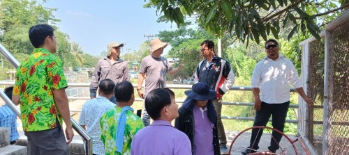 เทศบาลนครแม่สอด ร่วมกับกรมโยธาธิการและผังเมือง ลงพื้นที่เพื่อสำรวจ ปรับปรุงซ่อมแซมสถานีสูบน้ำ