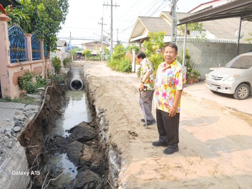 ทน.แม่สอด ลงพื้นที่ติดตามความคืบหน้า โครงการพัฒนาตามผังเมืองรวมเมืองแม่สอด อำเภอแม่สอด จังหวัดตาก