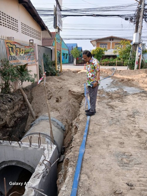 ทน.แม่สอด ลงพื้นที่ติดตามความคืบหน้า โครงการพัฒนาตามผังเมืองรวมเมืองแม่สอด อำเภอแม่สอด จังหวัดตาก
