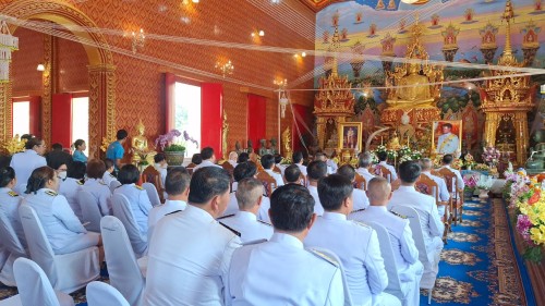 ทน.แม่สอด ร่วมพิธีเจริญพระพุทธมนต์ถวายพระพรชัยมงคล สมเด็จพระเจ้าลูกยาเธอเจ้าฟ้าทีปังกรรัศมีโชติ มหาวชิโรตตมางกูร สิริวิบูลยราชกุมาร